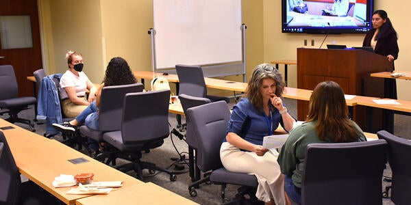 standardized patients practicing prior to a doctoring course