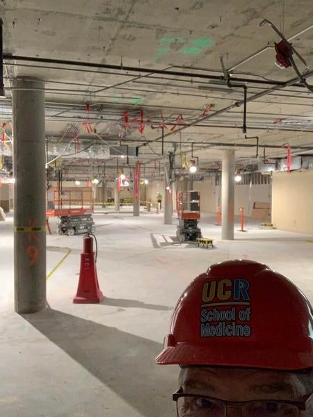 Open construction site